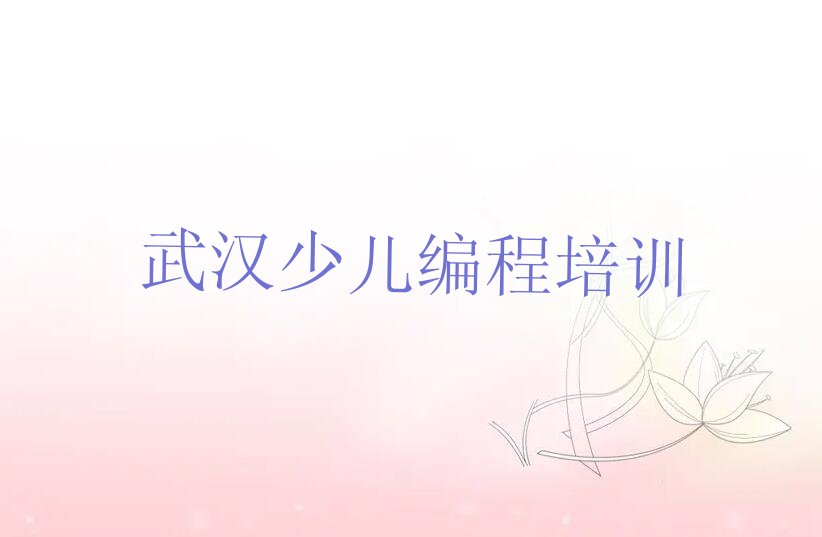 武汉幼儿编程培训学校