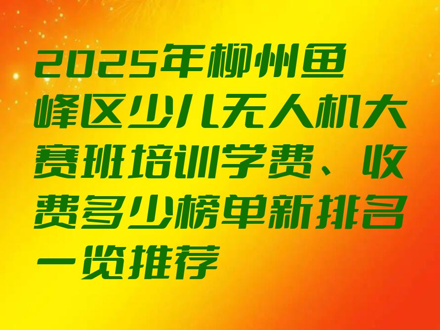 柳州鱼峰区少儿编程培训学校