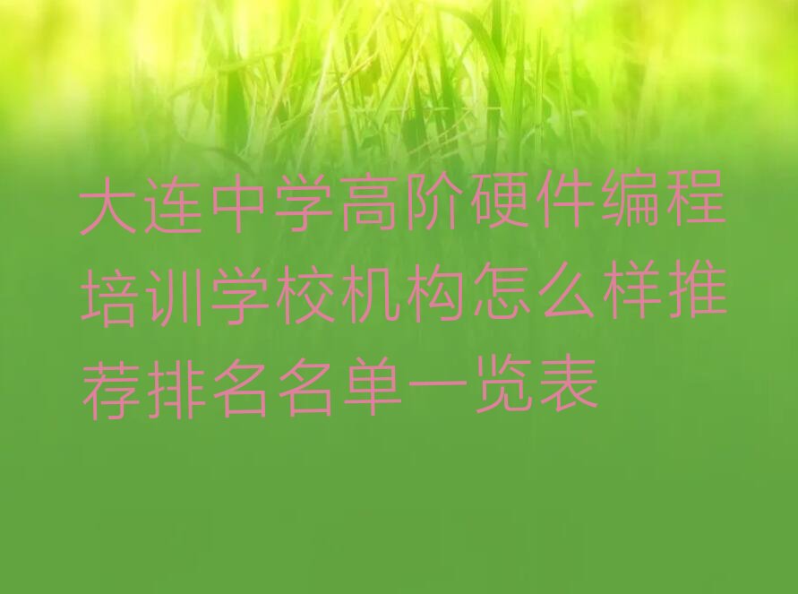 大连中山区少儿编程培训学校