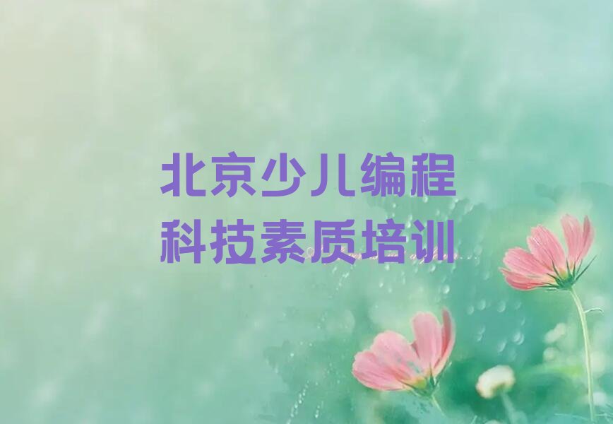北京少儿编程培训班
