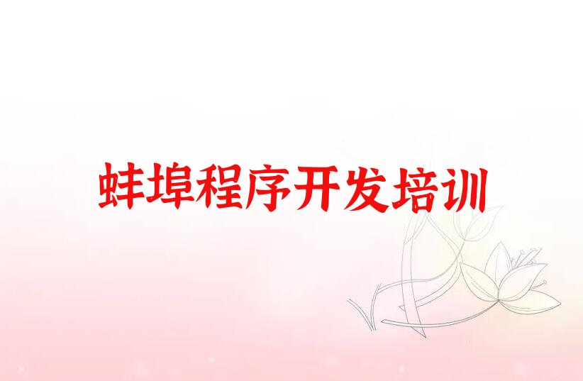 蚌埠淮上区安徽蚌埠淮上经济开发区python培训学校