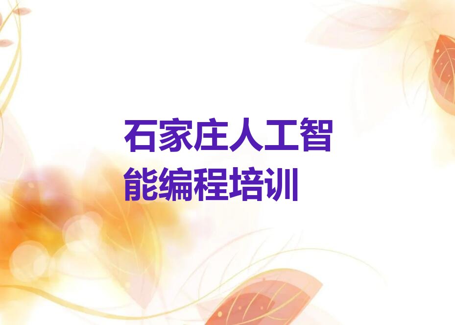 石家庄少儿编程培训中心