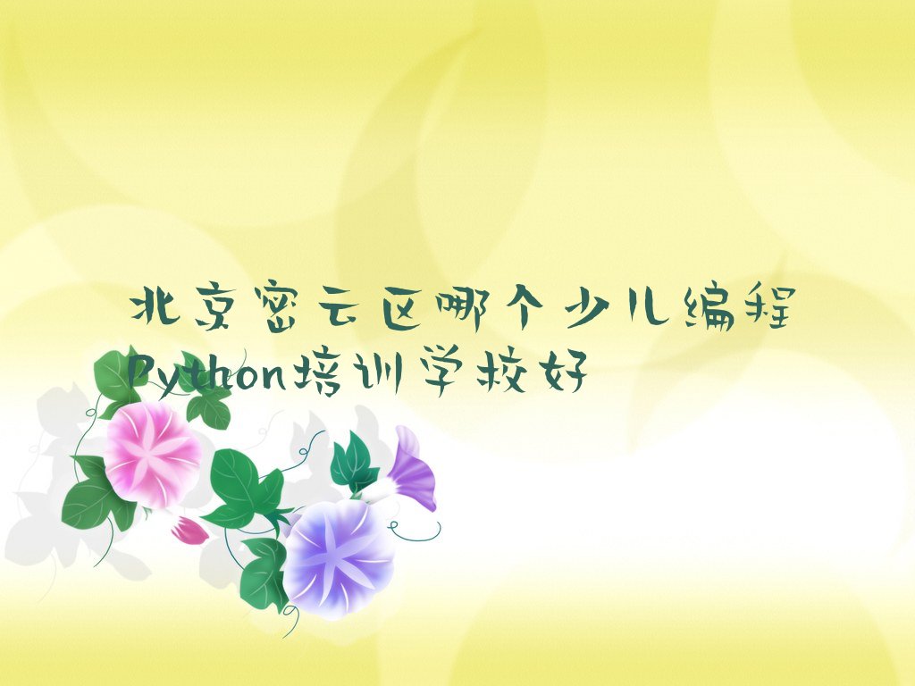 少儿编程Python
