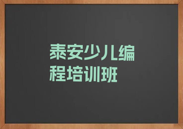 泰安少儿编程培训班
