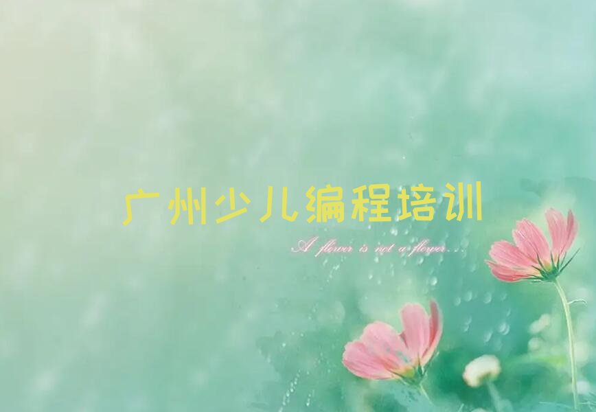 广州少儿编程培训班