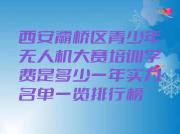 西安灞桥区青少年无人机大赛培训学费是多少一年实力名单一览排行榜