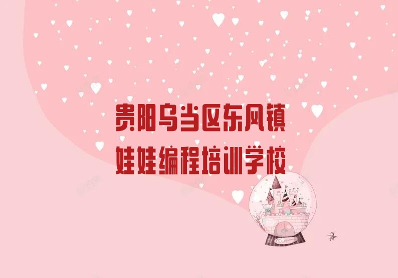 贵阳乌当区东风镇娃娃编程培训学校