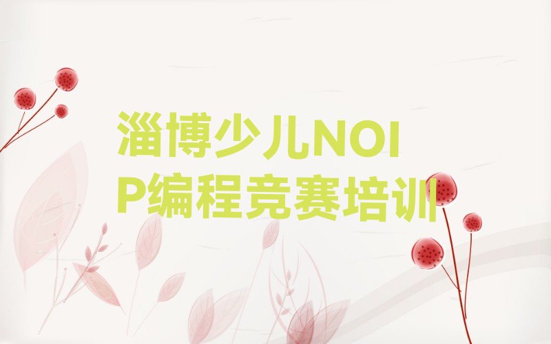 淄博周村区青年路少儿NOIP编程竞赛培训学校