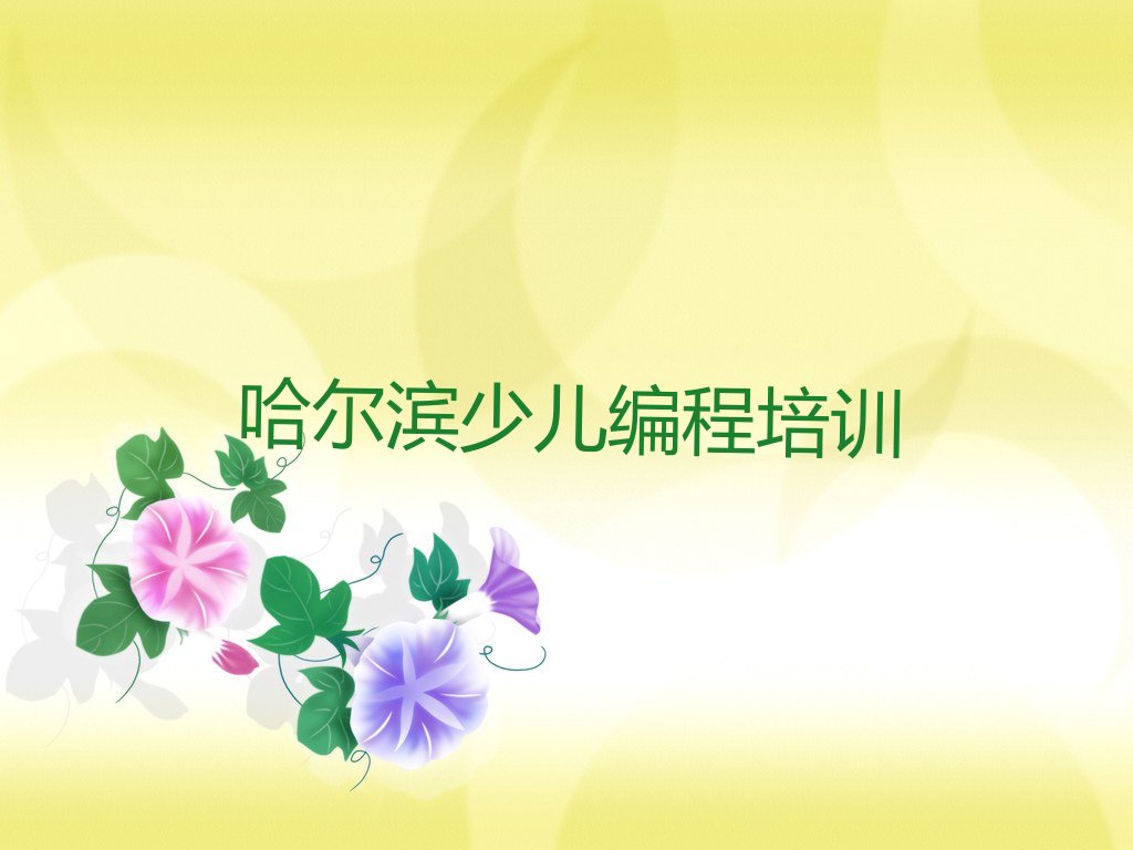 哈尔滨双城区少儿编程培训班