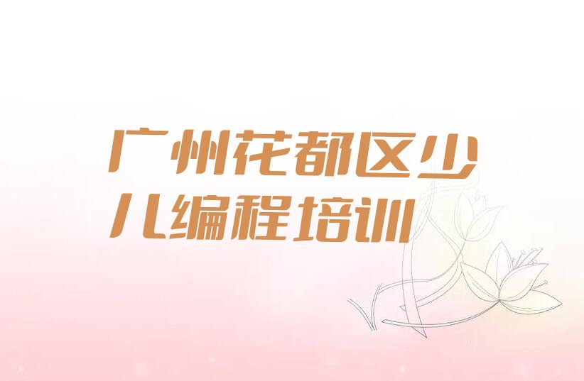 广州花都区少儿编程培训