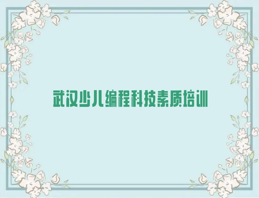 武汉东西湖区农科所管理处少儿编程培训学校