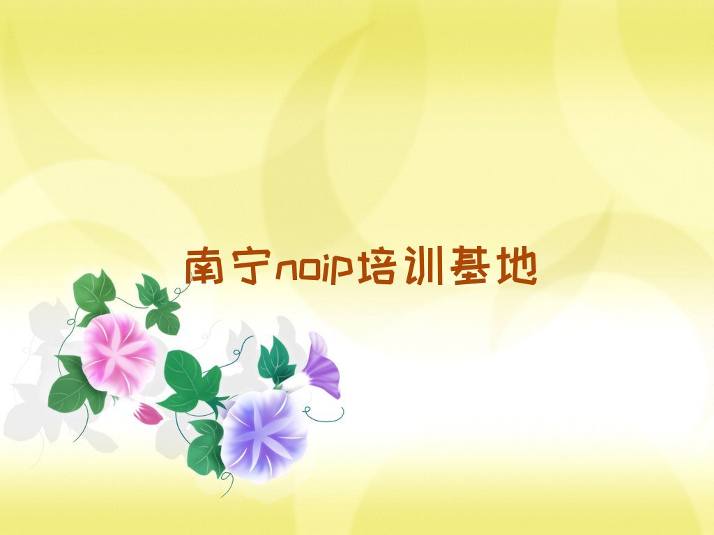 十大南宁noip培训基地排行榜