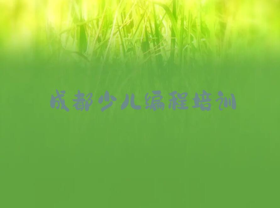 十大前十名成都娃娃编程培训机构排行榜排行榜