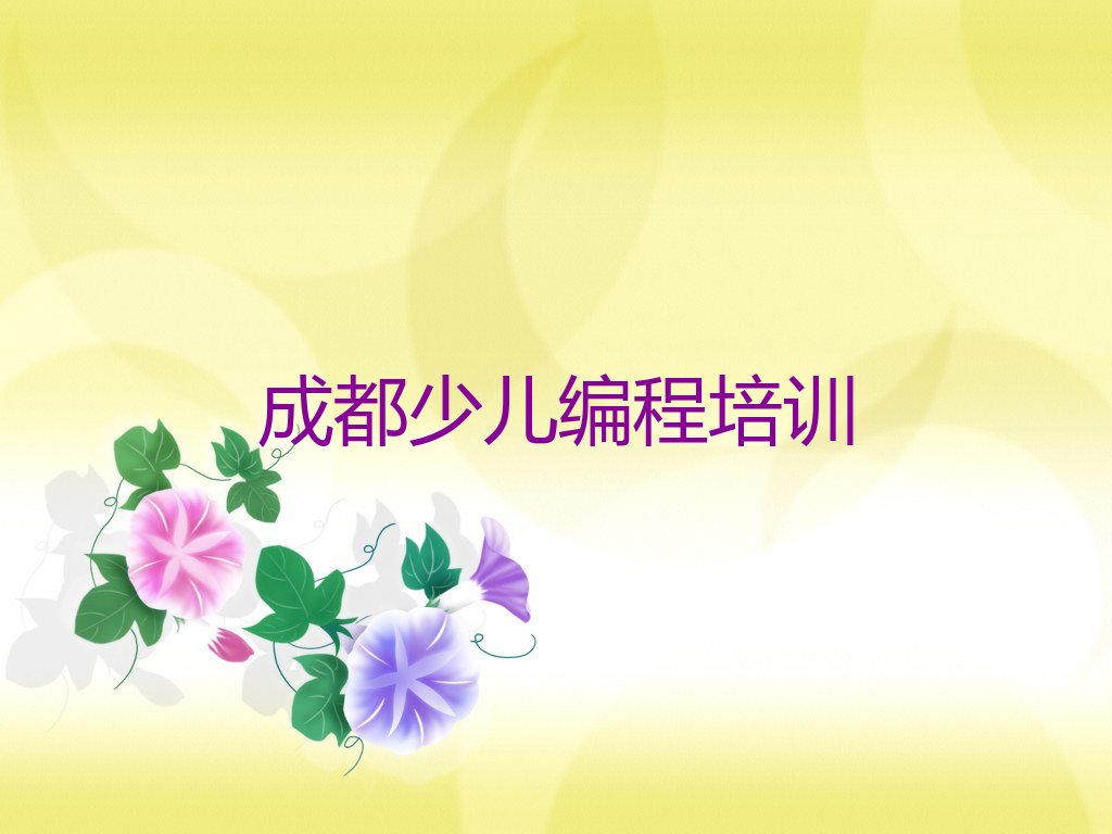 成都新都区木兰镇少儿编程培训学校