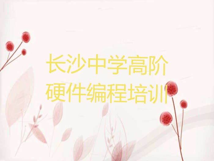 长沙望城区中学高阶硬件编程培训学校