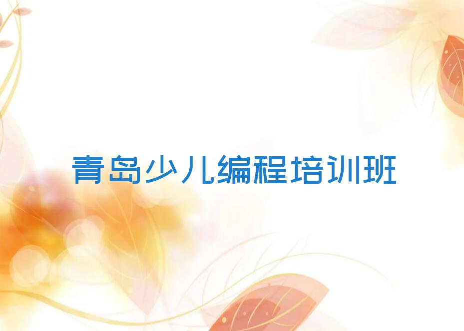 青岛少儿编程培训班
