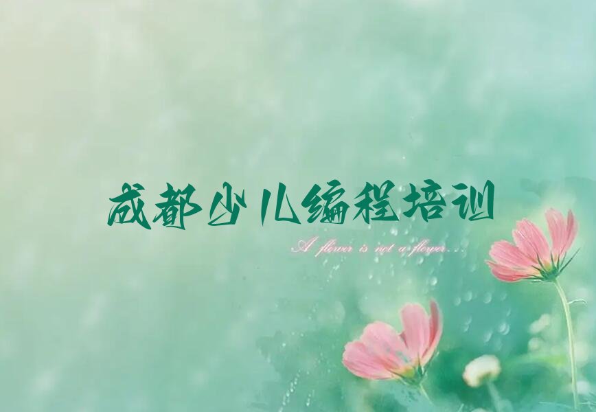 成都龙泉驿区少儿编程培训
