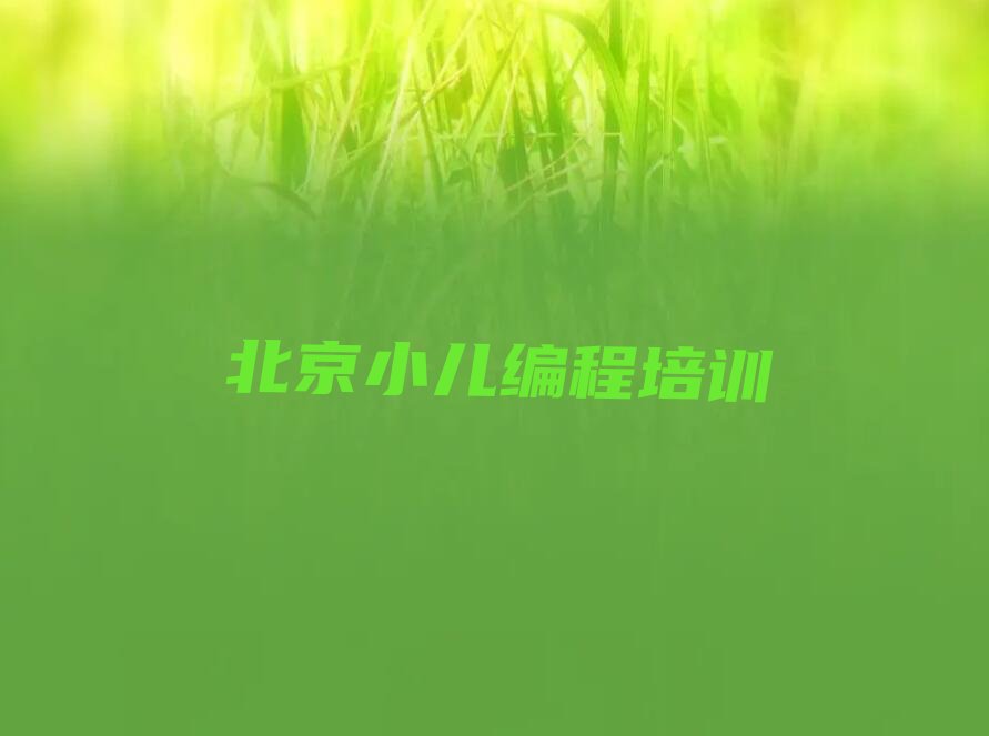 十大北京延庆区学小儿编程的正规学校有哪些呢排行榜