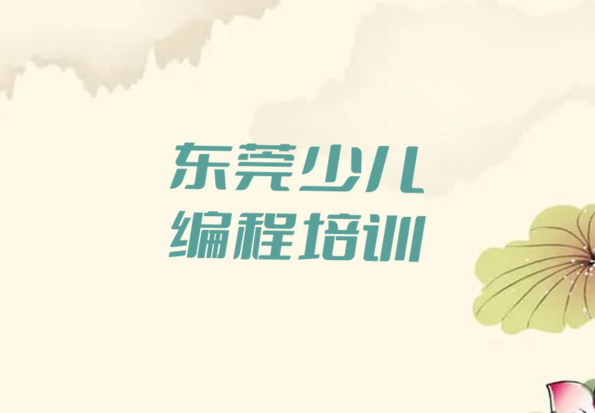 东莞少儿编程培训班