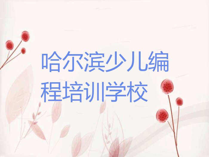 哈尔滨少儿编程培训学校