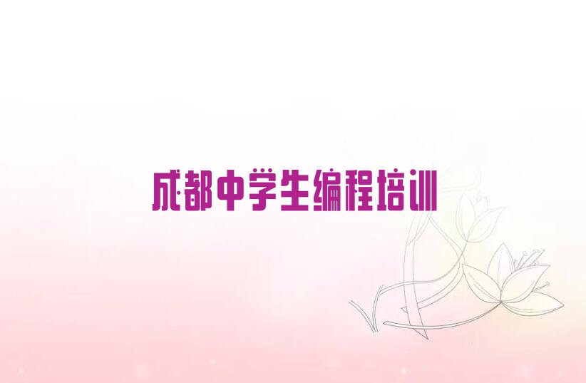 成都少儿编程培训中心