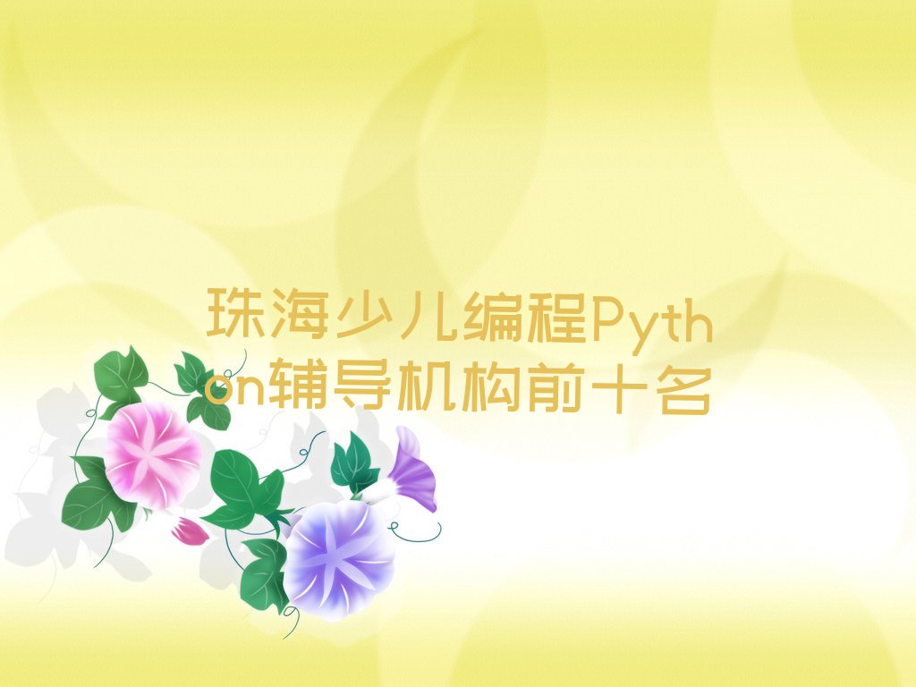 珠海金湾区少儿编程培训班