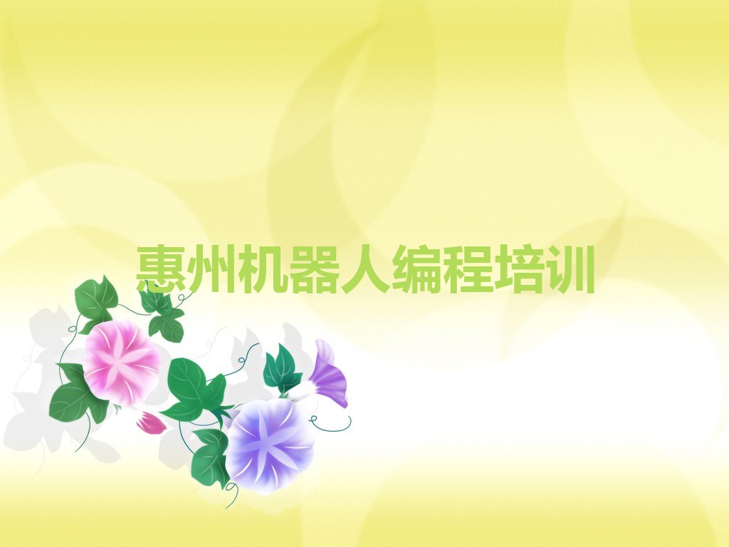 十大惠州惠阳区机器人编程培训班一般全部费用为多少钱排行榜