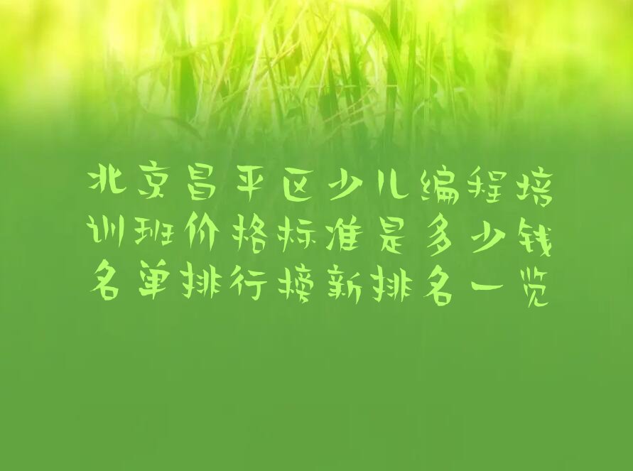 少儿编程