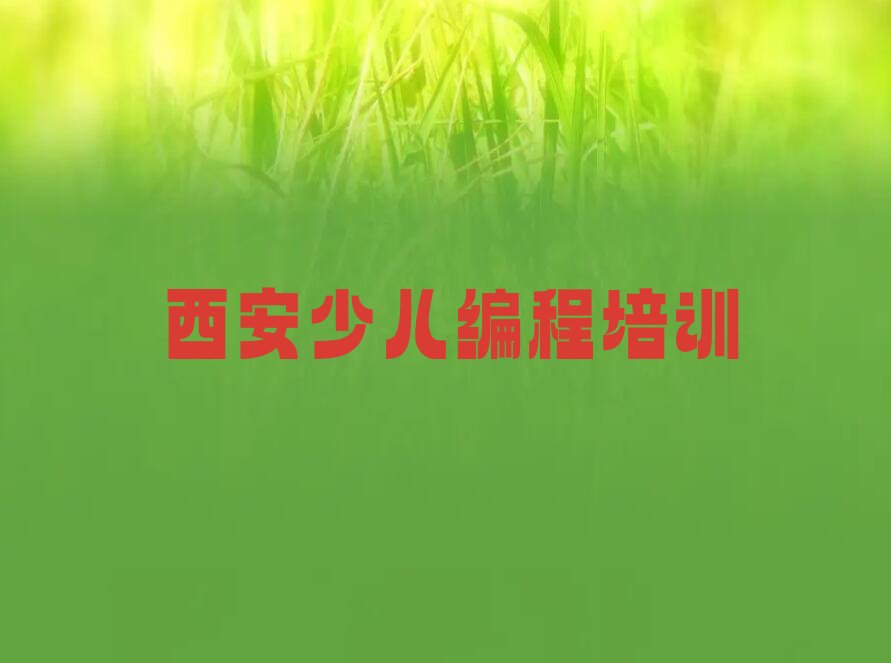 西安高陵区小学生编程培训学校