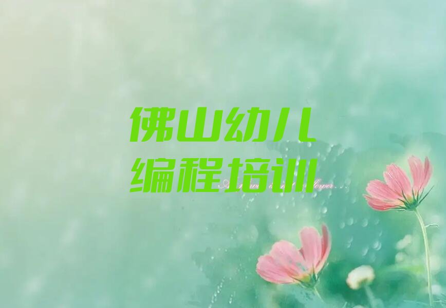 佛山少儿编程培训