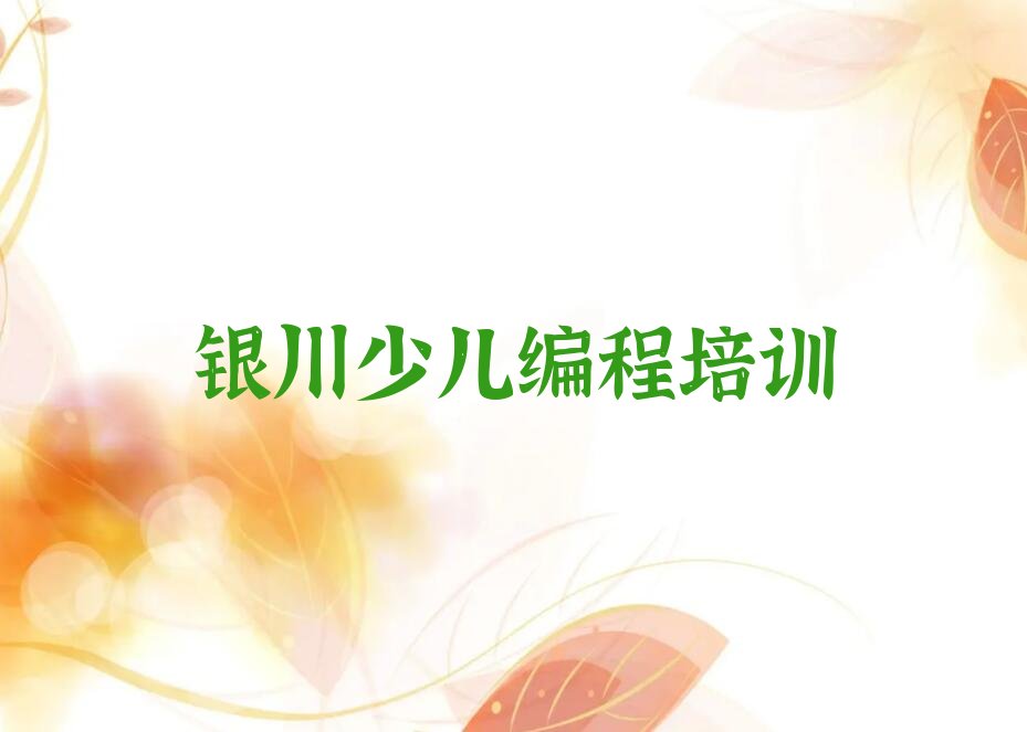 银川少儿编程培训班