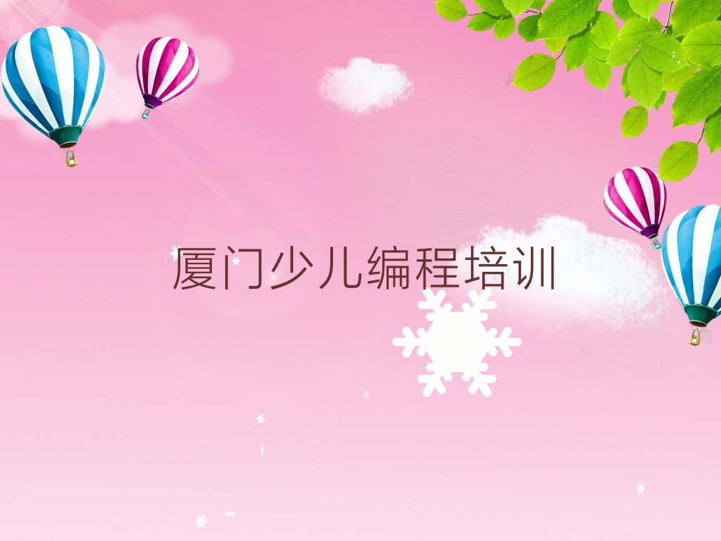 厦门翔安区娃娃编程培训学校