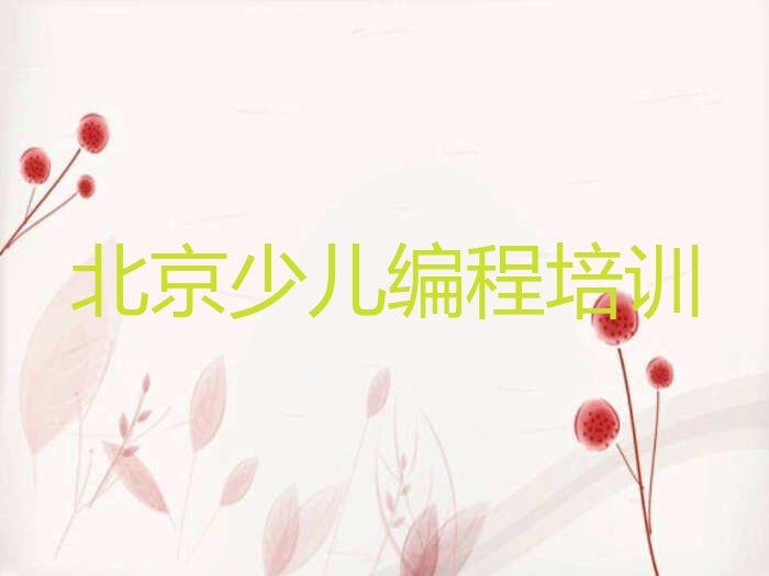 北京西城区月坛街道少儿编程培训学校