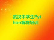 武汉中学生Python编程培训机构名录