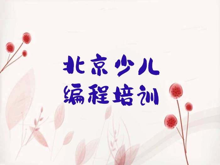北京西城区月坛街道少儿编程培训学校