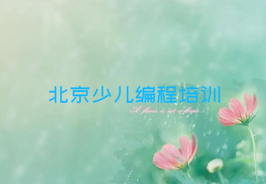 北京少儿编程培训