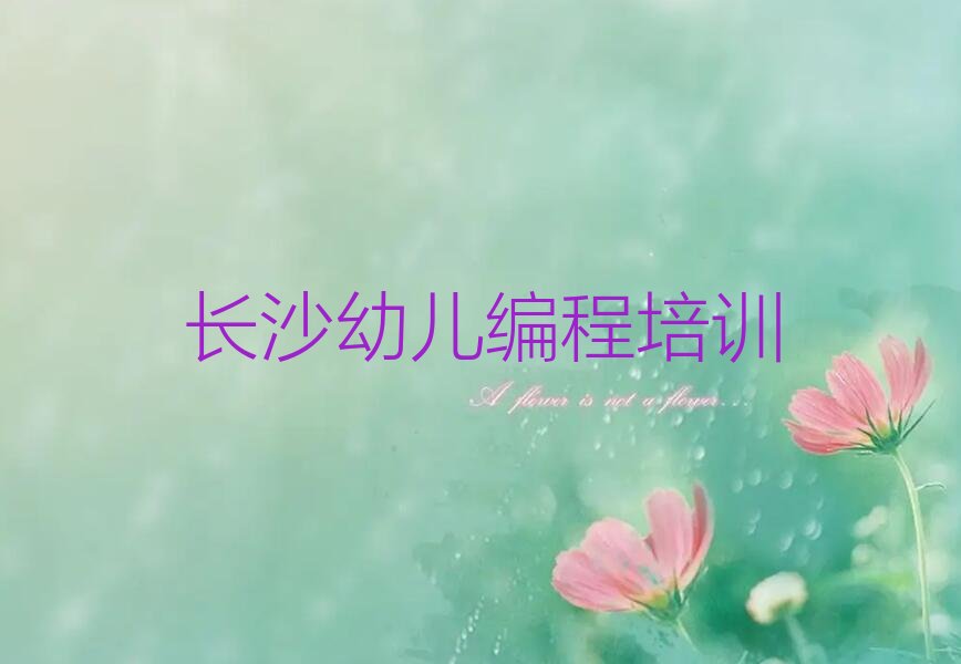 十大长沙雨花区学幼儿编程上哪学排行榜