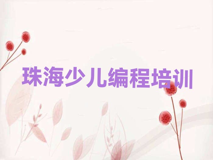 珠海香洲区少儿编程培训中心