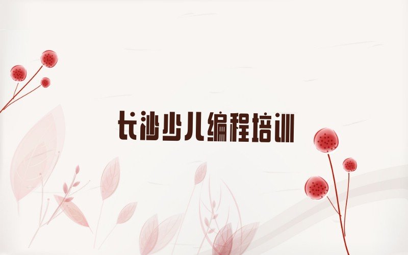 长沙岳麓区观沙岭街道少儿编程培训学校