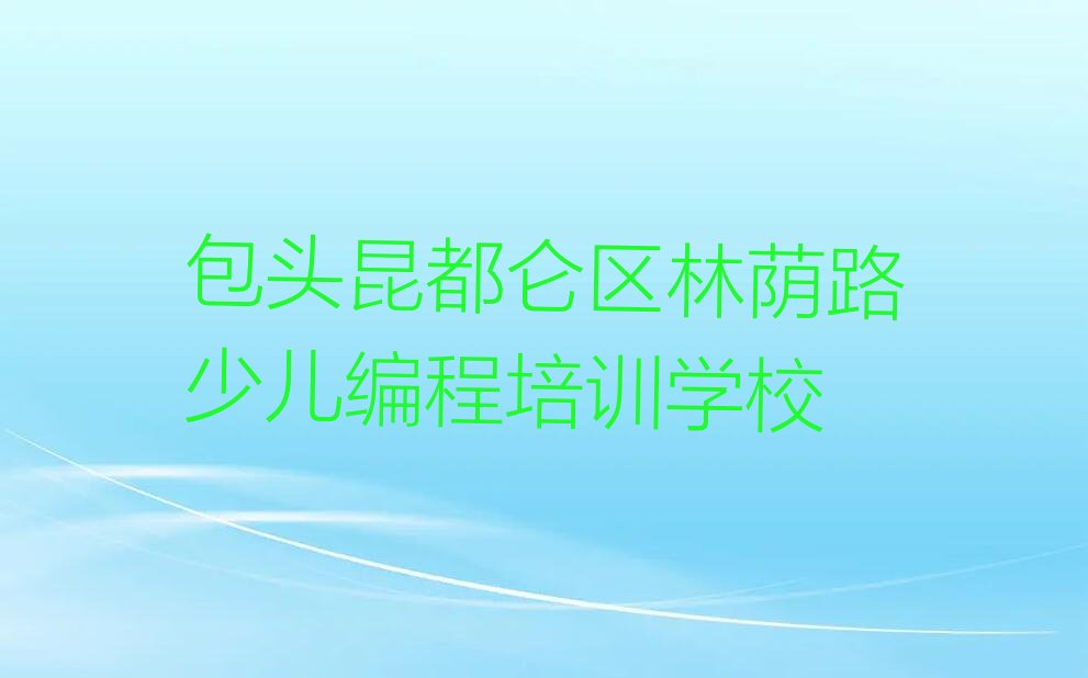 十大包头昆都仑区童程童美青少年无人机大赛培训机构排行榜