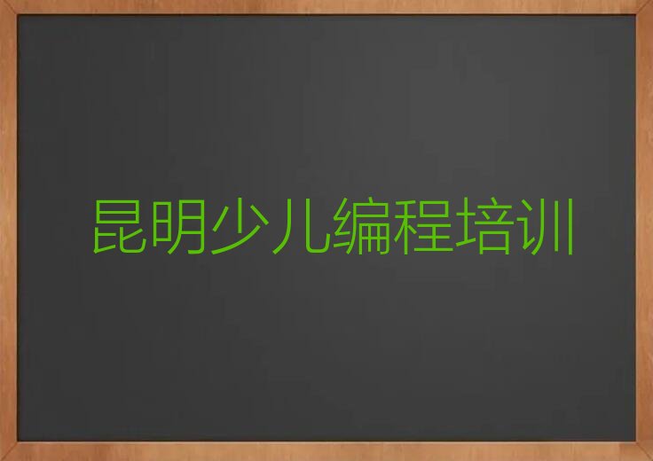 昆明晋宁区少儿编程培训班