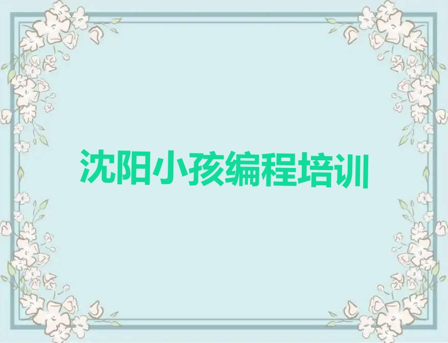 沈阳苏家屯区湖西街道少儿编程培训学校
