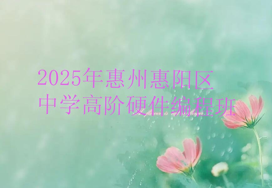 惠州少儿编程培训学校