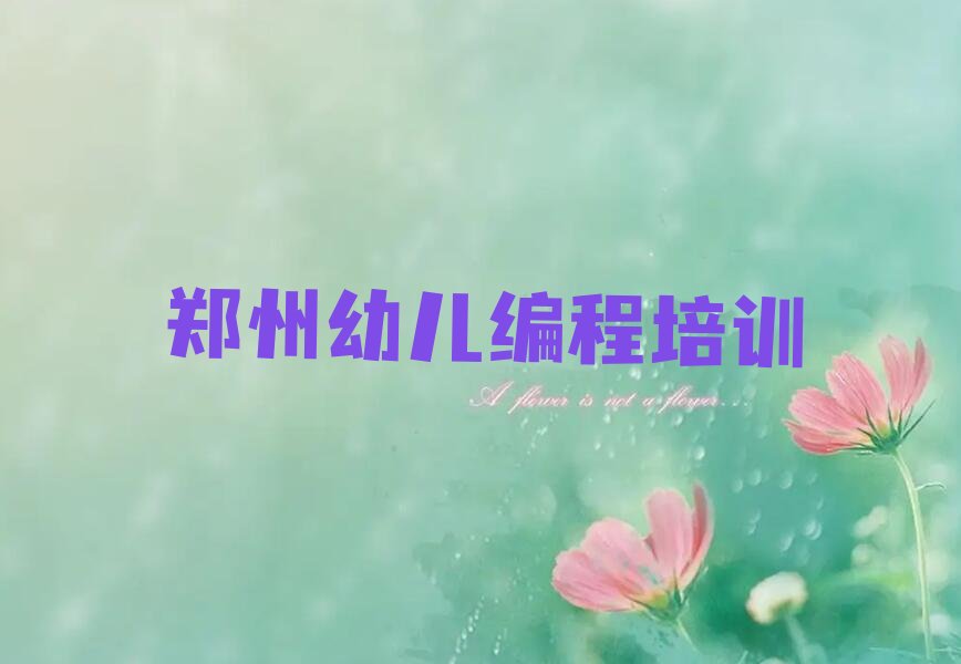 十大郑州排名前十的幼儿编程一对一补习班排行榜