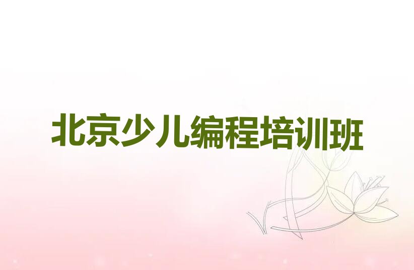十大北京雁翅镇一般小学生编程培训机构辅导班的费用是多少钱名单排行榜一览排行榜