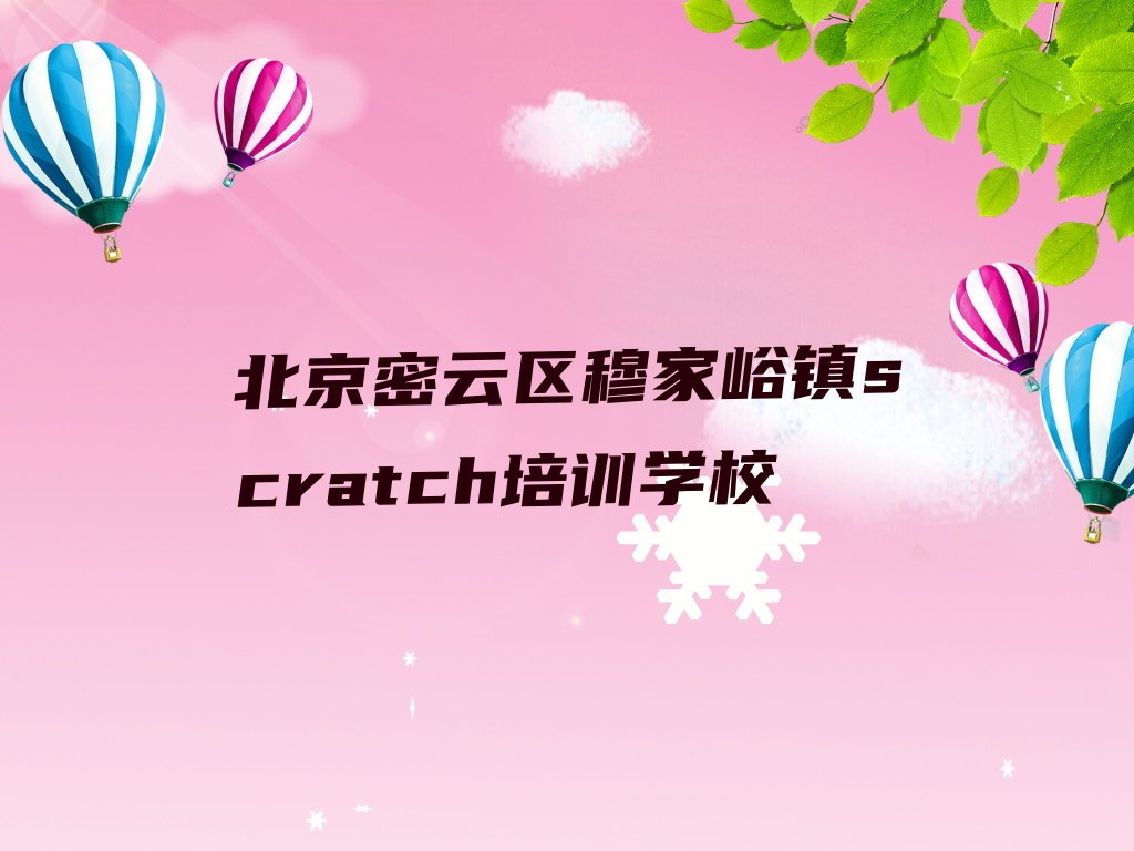 北京密云区穆家峪镇scratch培训学校