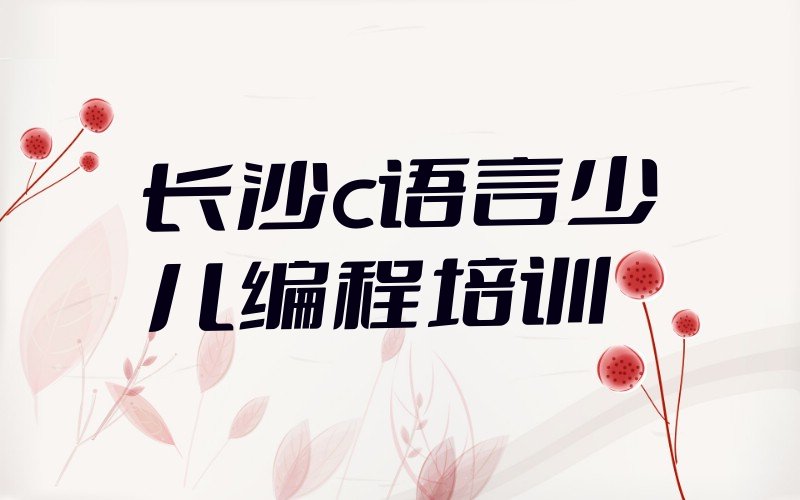长沙芙蓉区少儿编程培训
