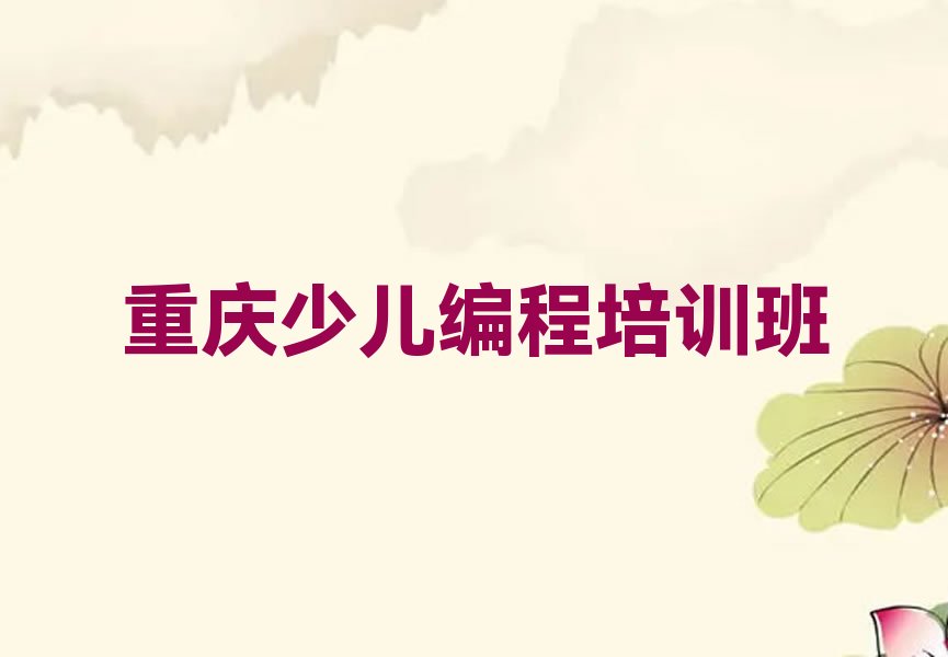 重庆少儿编程培训班