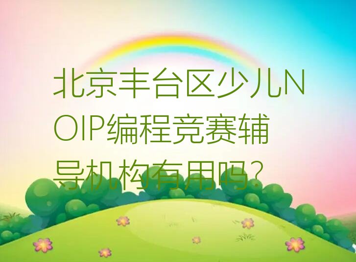 北京丰台区少儿NOIP编程竞赛培训学校