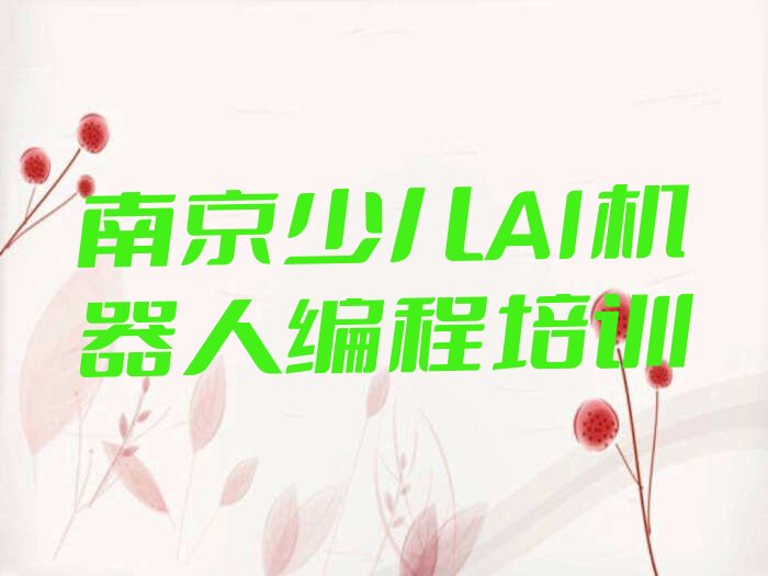 南京江宁区青龙山林场少儿AI机器人编程培训学校